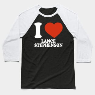 Graphic I Love Lance Personalized Name Sports Baseball T-Shirt